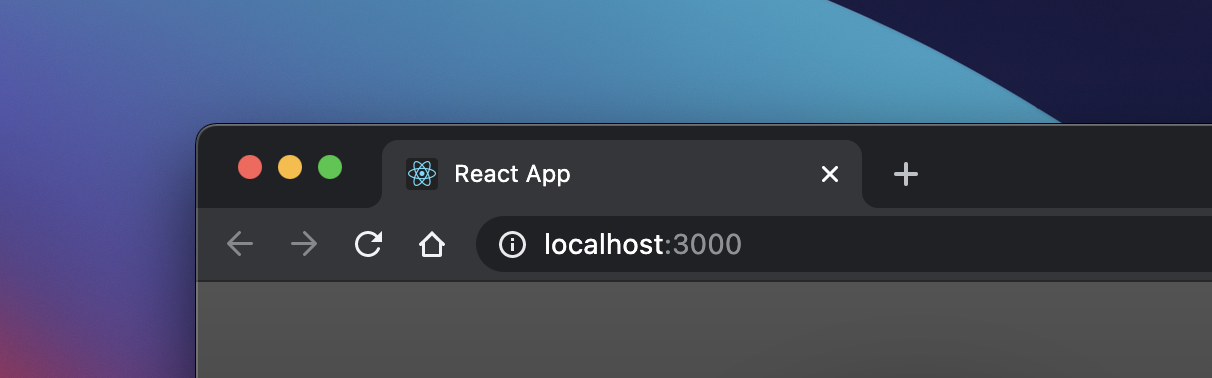 Create React App default title