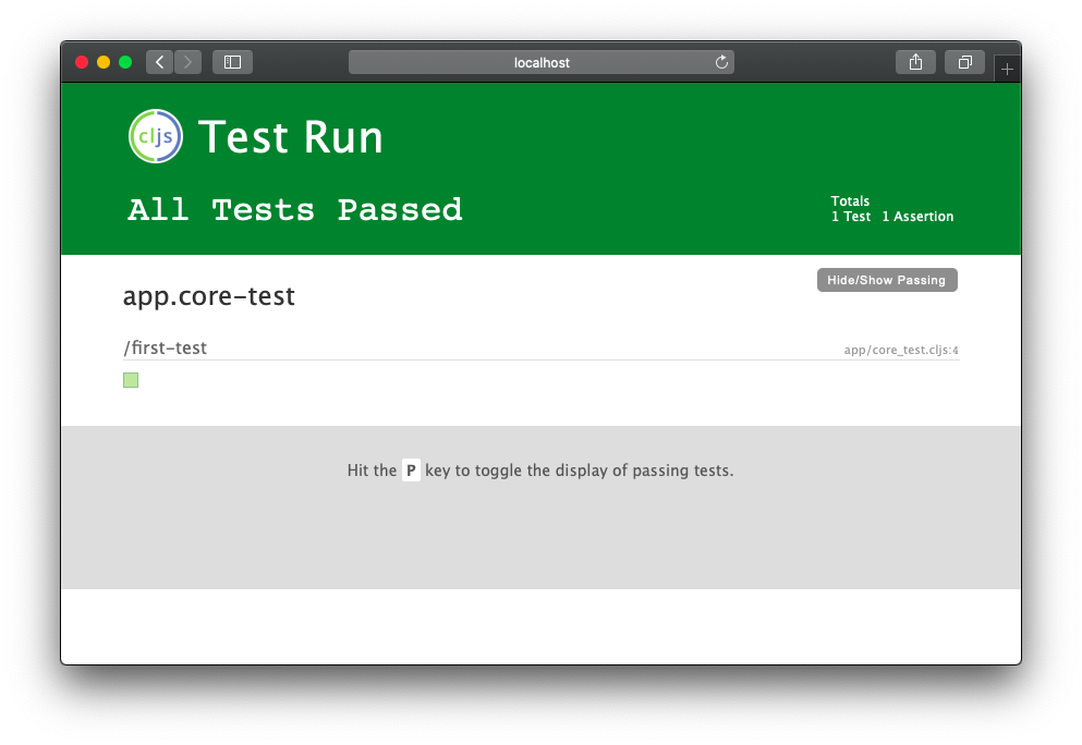 Test UI server on http://localhost:8016